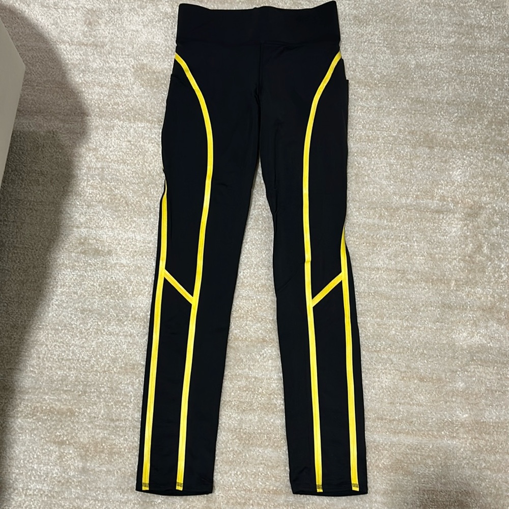 MICHI Black and Yellow Leggings